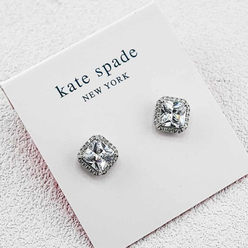 Kate Spade Crystal Square Stud Earrings