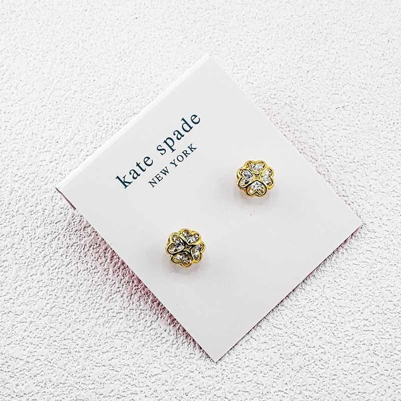 Kate Spade Four-Leaf Clover Crystal Earrings