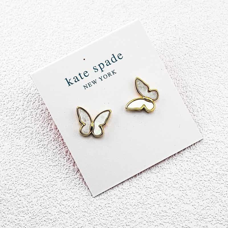 Kate Spade Natural Mother-of-Pearl Butterfly Necklace Earrings