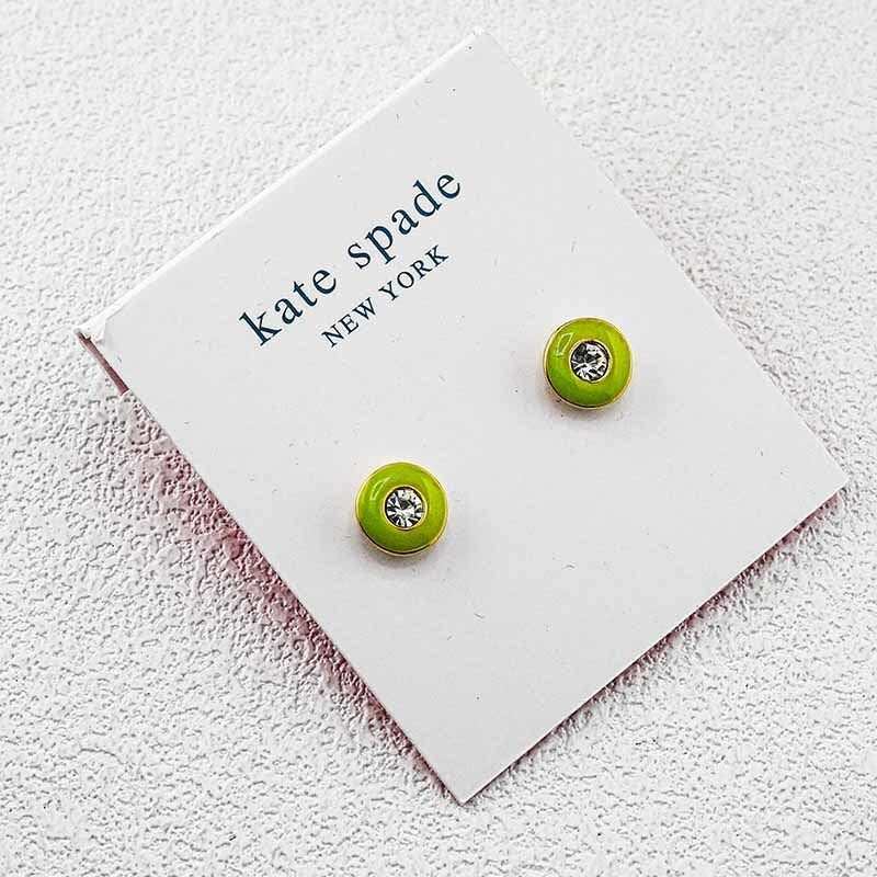 Kate Spade Enamel Button Earrings