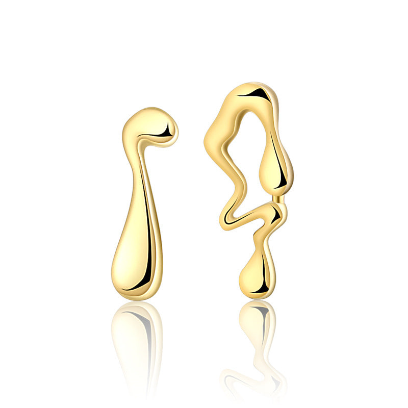 Minimalist Fluid Shape Earrings

