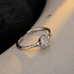 Fashion Raw Stone Adjustable Ring

