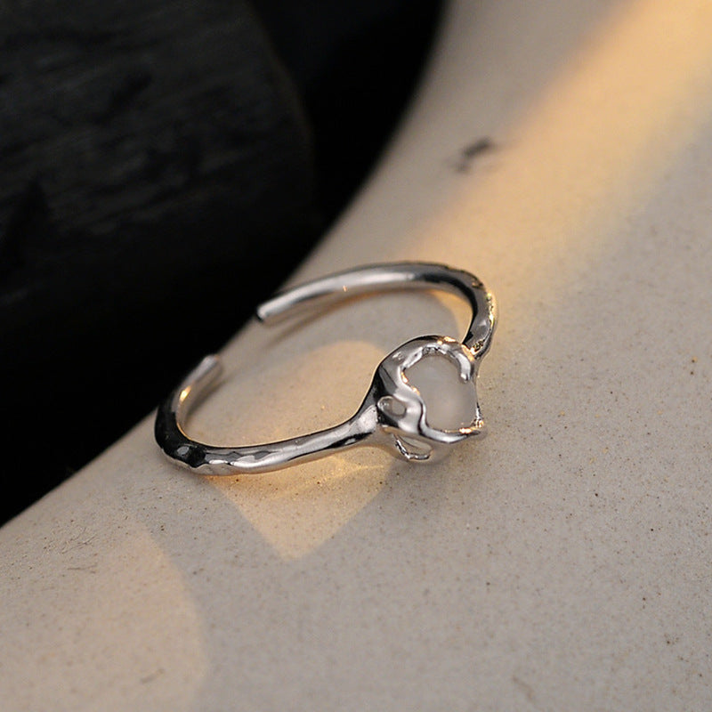 Fashion Raw Stone Adjustable Ring

