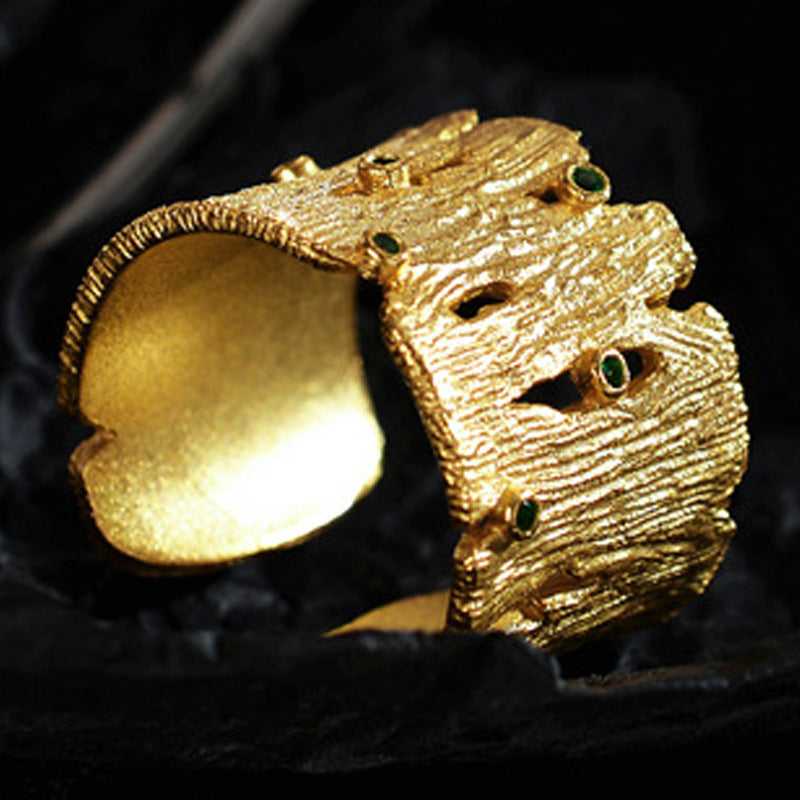 Unique Wrinkled Metal Ring

