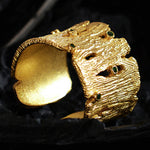 Unique Wrinkled Metal Ring

