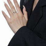 Elegant Open Ring with a Locket Pearl

