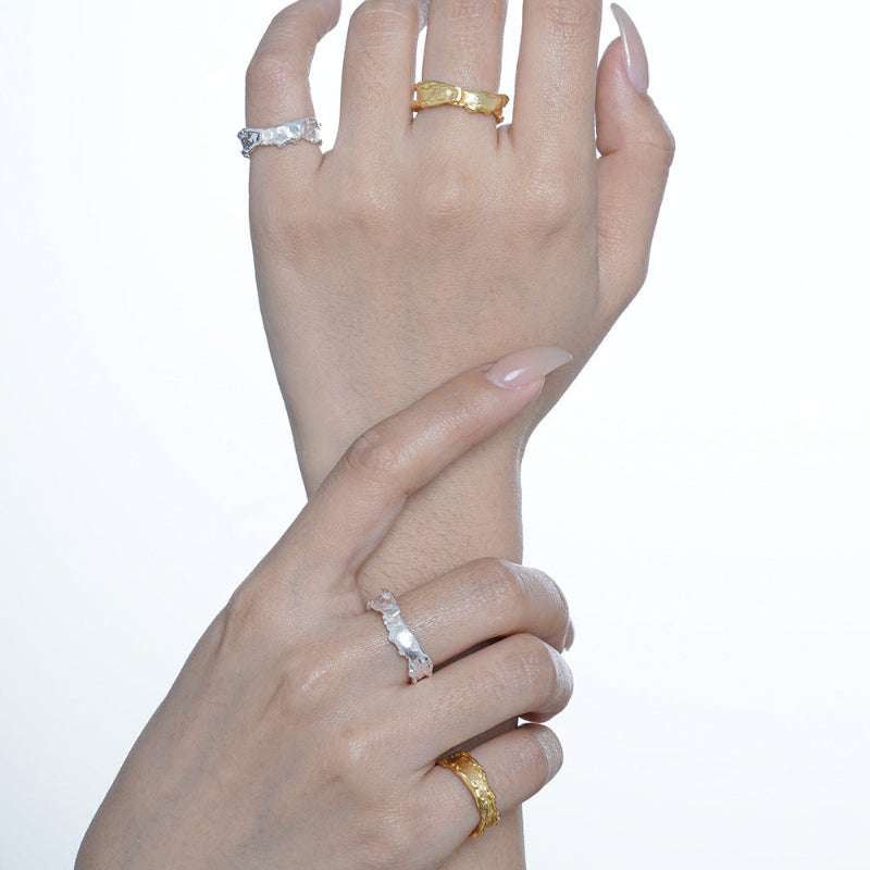 Modern Abstract Design Rings

