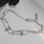 Twisted Rope and Beaded Sterling Silver Bracelet

