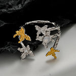 Contemporary Nature Lover's Butterfly Ring


