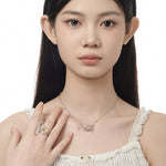 Delicate Dangle Chain and Butterfly Necklace

