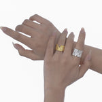 Rough Textured Chunky Ring

