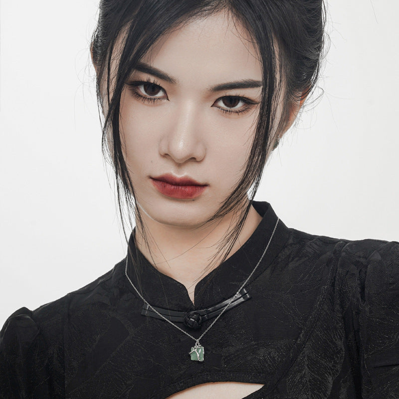 The Green Cube Necklace

