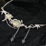 Unique Raw Texture Statement Necklace

