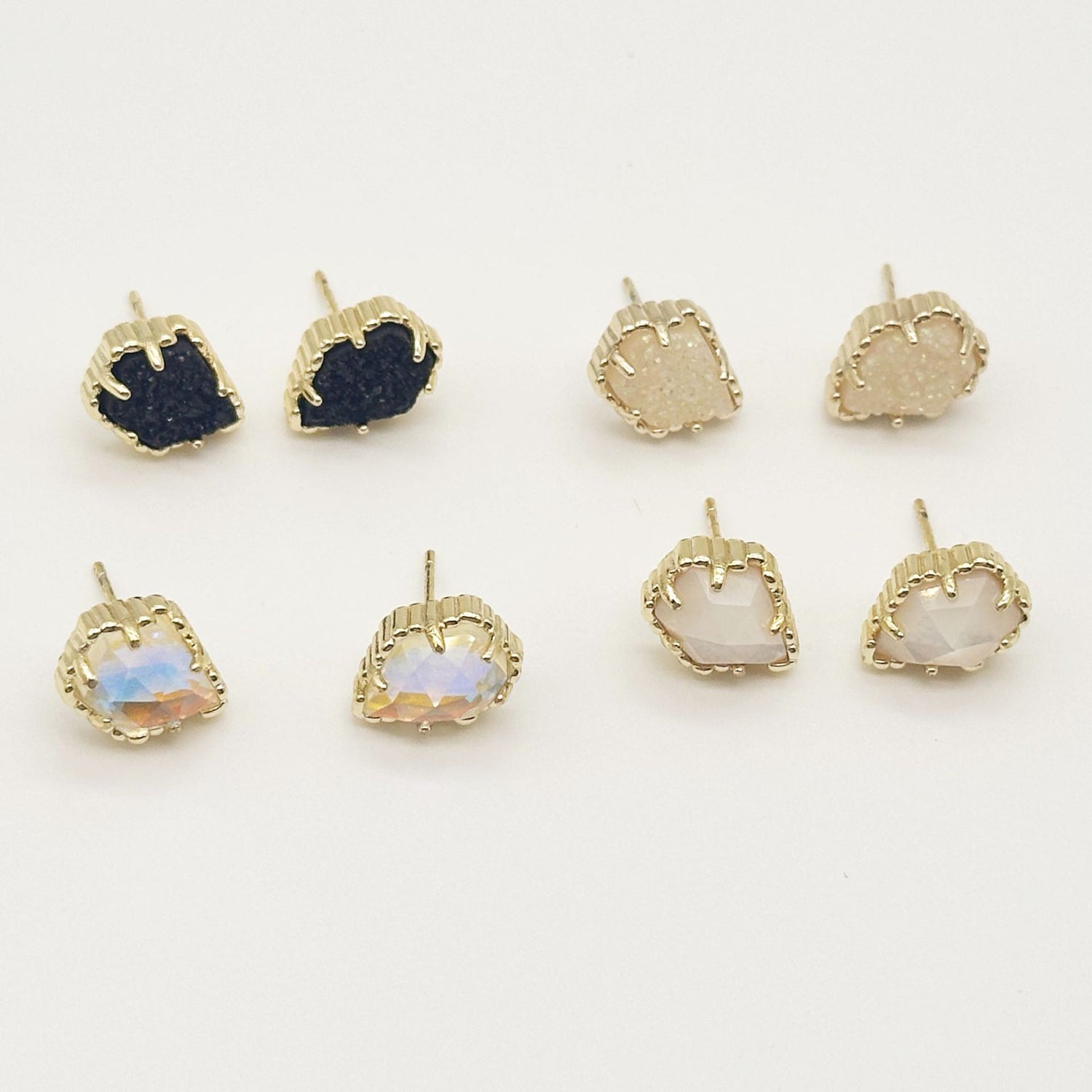 Kendra Scott Irregular Rhombus Mother-of-Pearl Gemstone Earrings