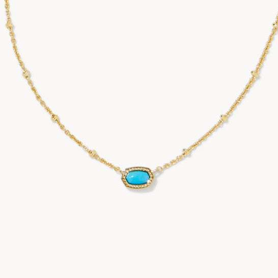 Kendra Scott Gemstone Crystal Mother-of-Pearl Necklace