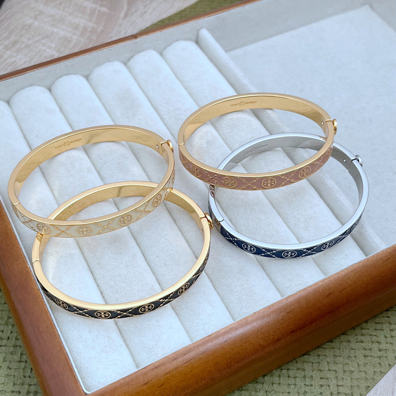 Tory Burch Enamel Metal Bangle