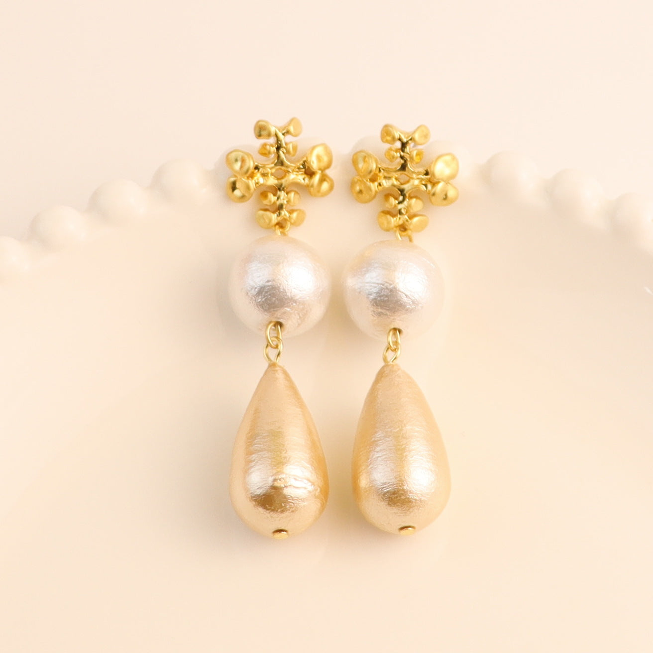 Tory Burch Elegant and Sweet Stud Earrings