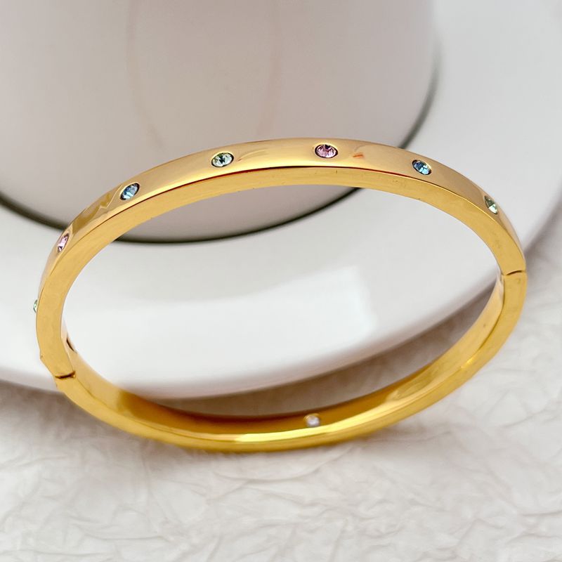 Kate Spade Multicolor Diamond-Studded Metal Bangle