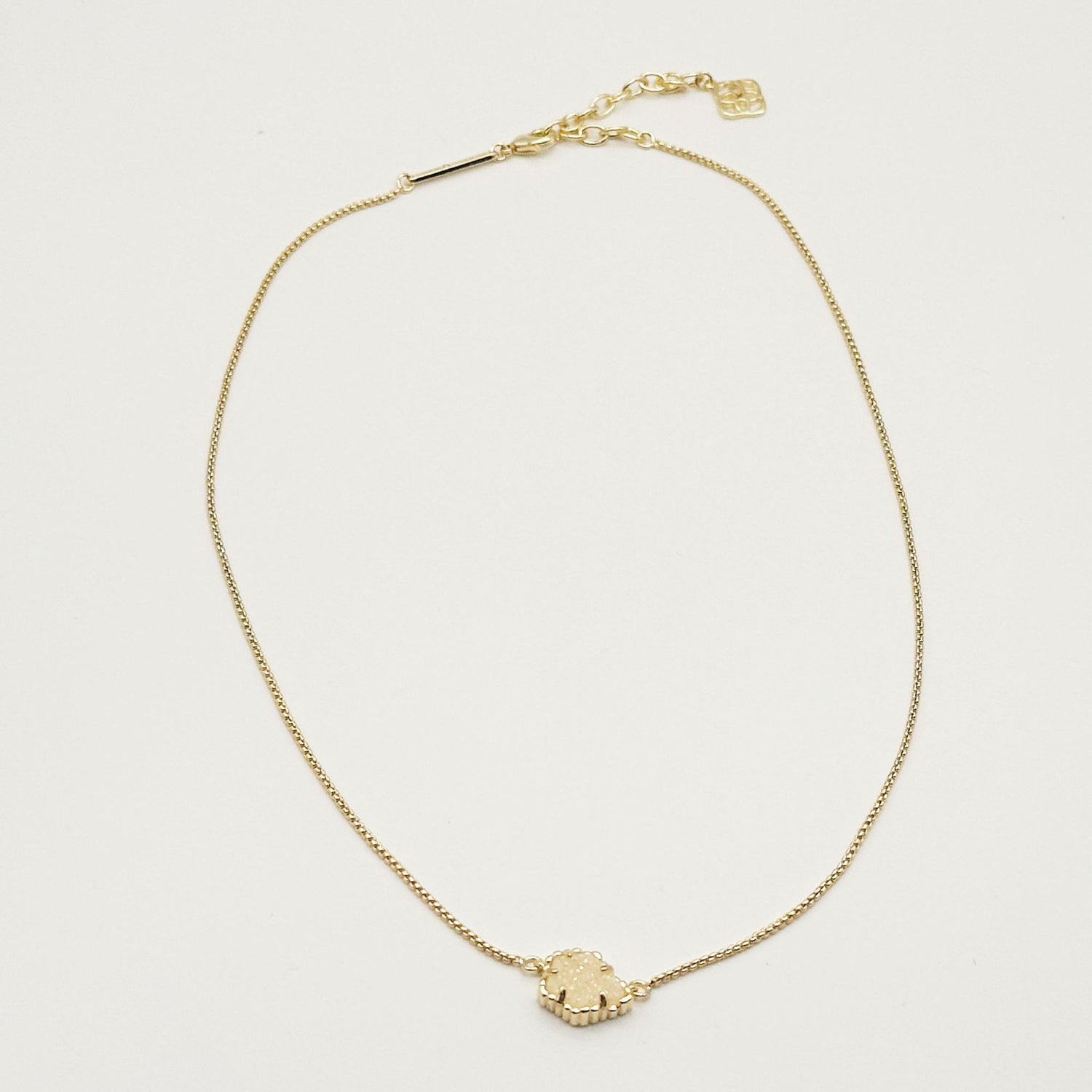 Kendra Scott Irregular Rhombus Mother-of-Pearl Gemstone Necklace