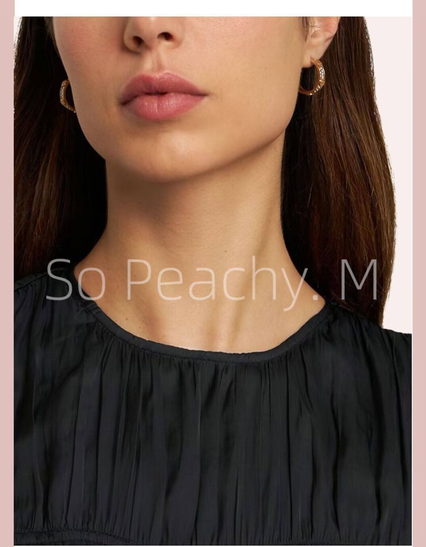 Tory Burch Diamond-Set Openwork Relief Earrings