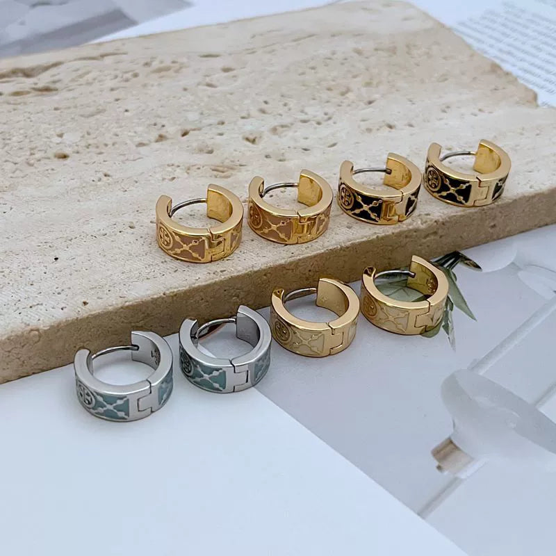 Tory Burch Exquisite Enamel Metal Earrings