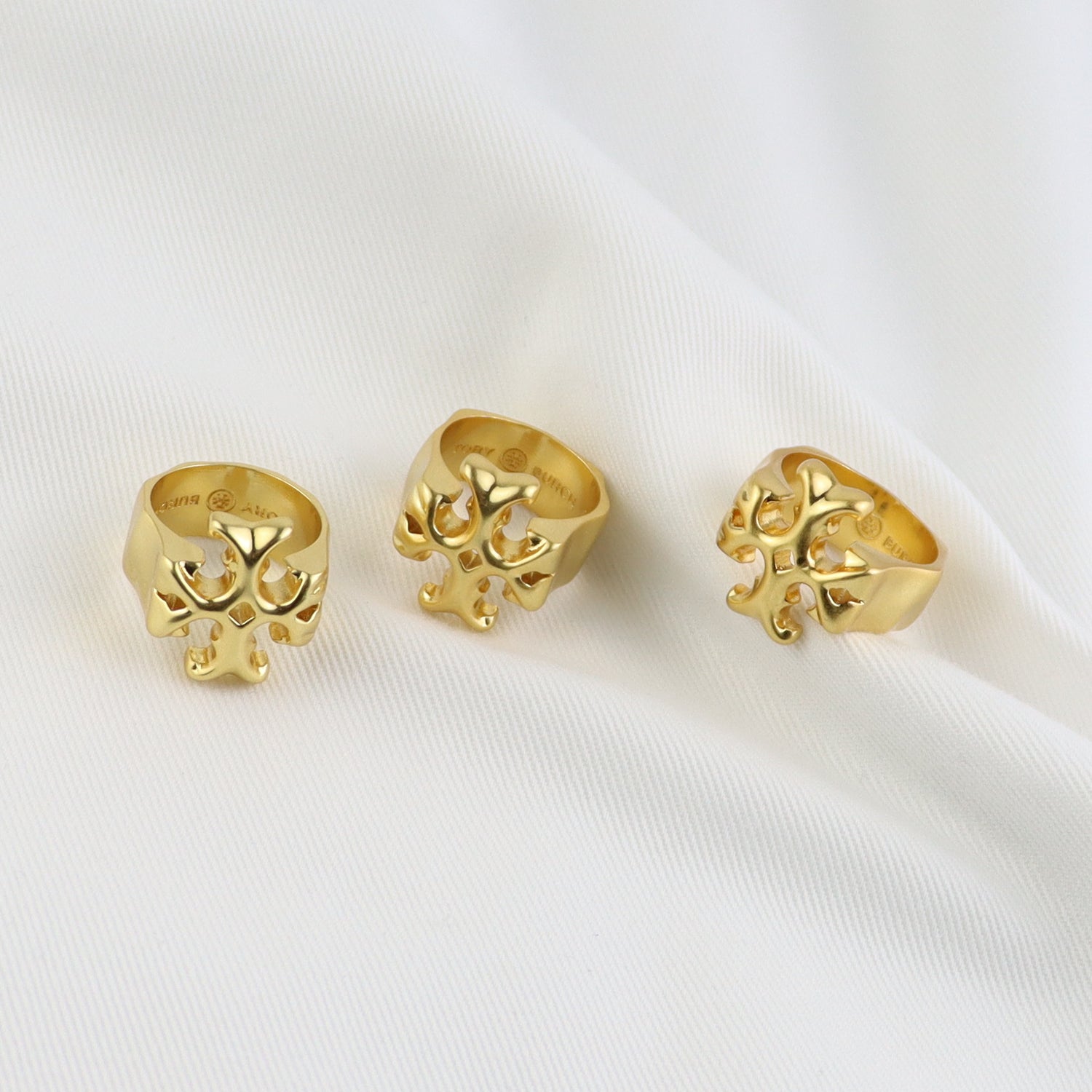 Tory Burch Matte Gold Vintage Ring