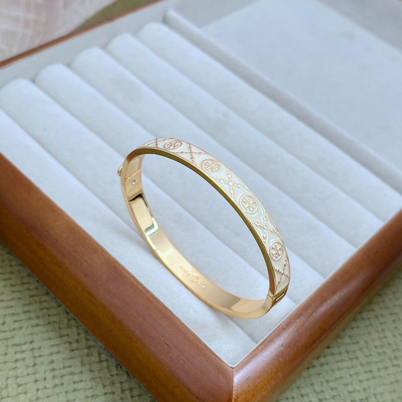 Tory Burch Enamel Metal Bangle