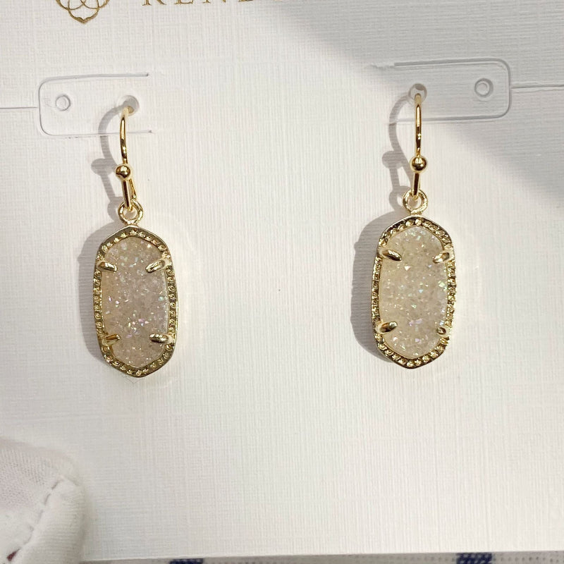 Kendra Scott Natural Crystal Pendant Earrings