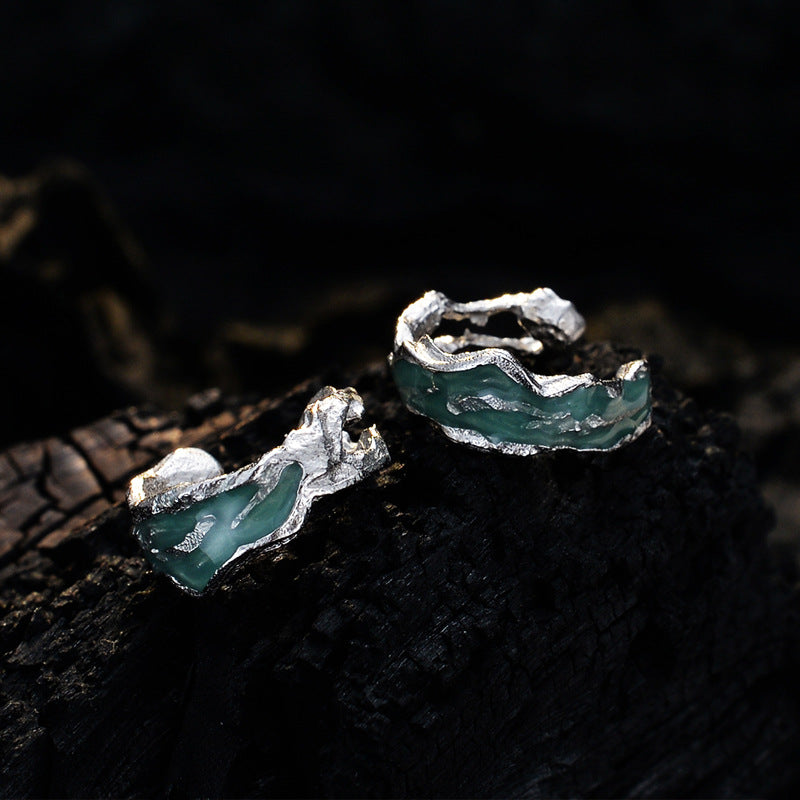 Mint Enamel Ear Cuffs

