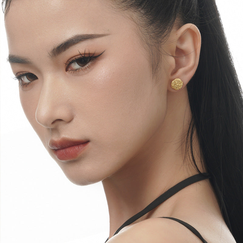 Nature-Inspired Silver Earrings

