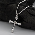 Unique Silver Cross with Tapered Arms

