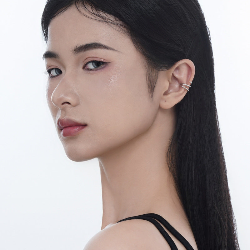 Modernist Triple Line Ear Cuff


