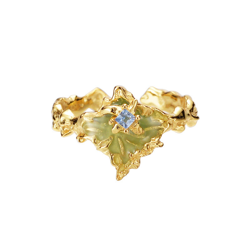 Organic Form "Frozen Leaf" Ring

