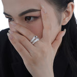 Cratered Silver with Ruby Drop

