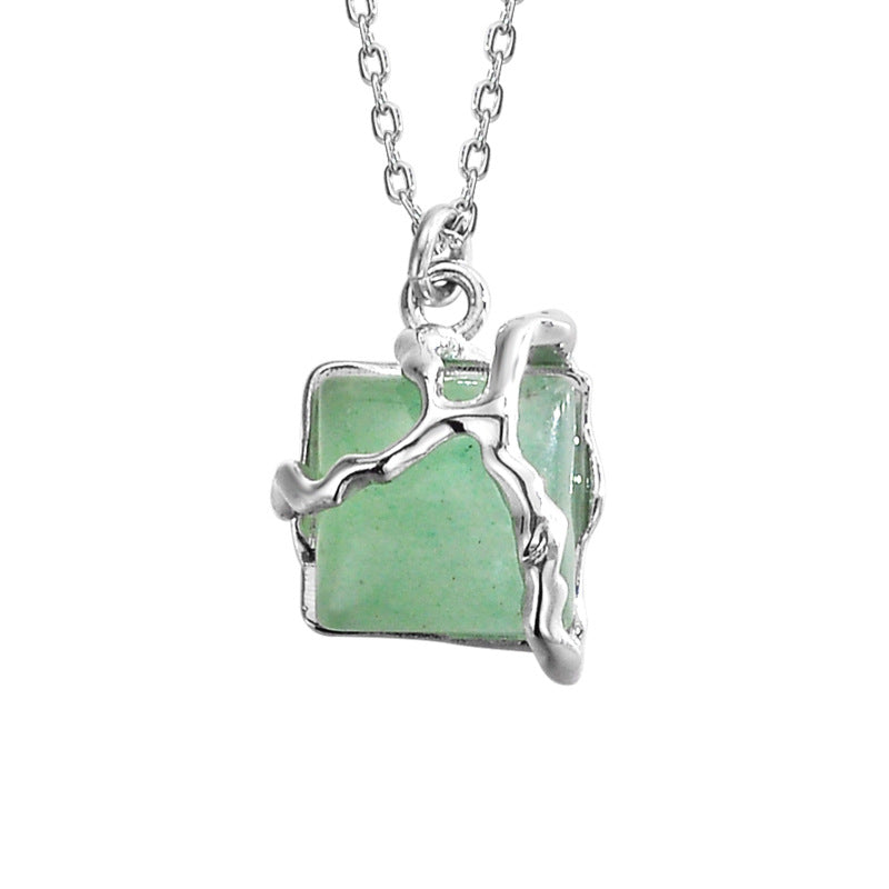 Silver Twig Wrapped Gemstone

