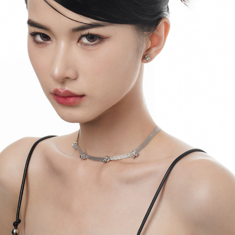 Modern Minimalist Layered Chain Necklace

