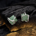 Artisan Handcrafted Green Stone Earrings

