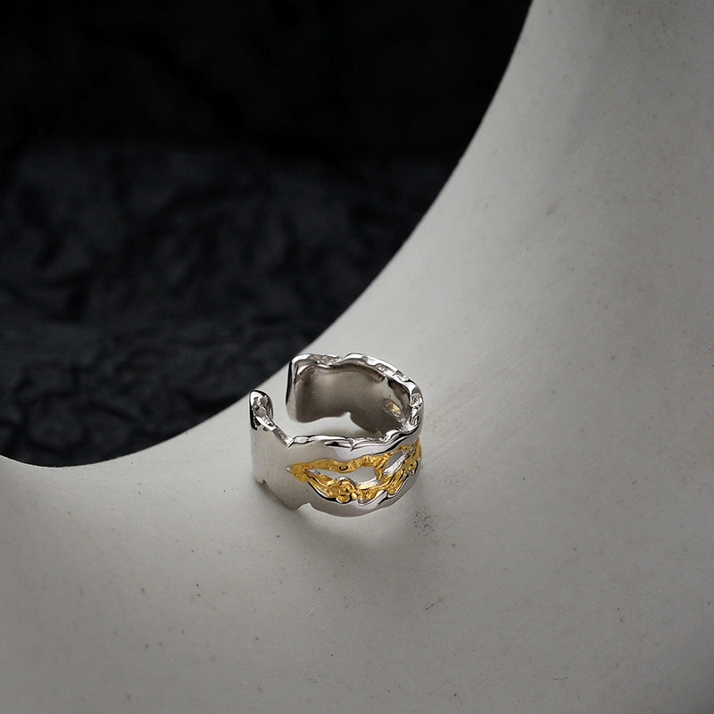 Contemporary "River of Gold" Ear Cuff

