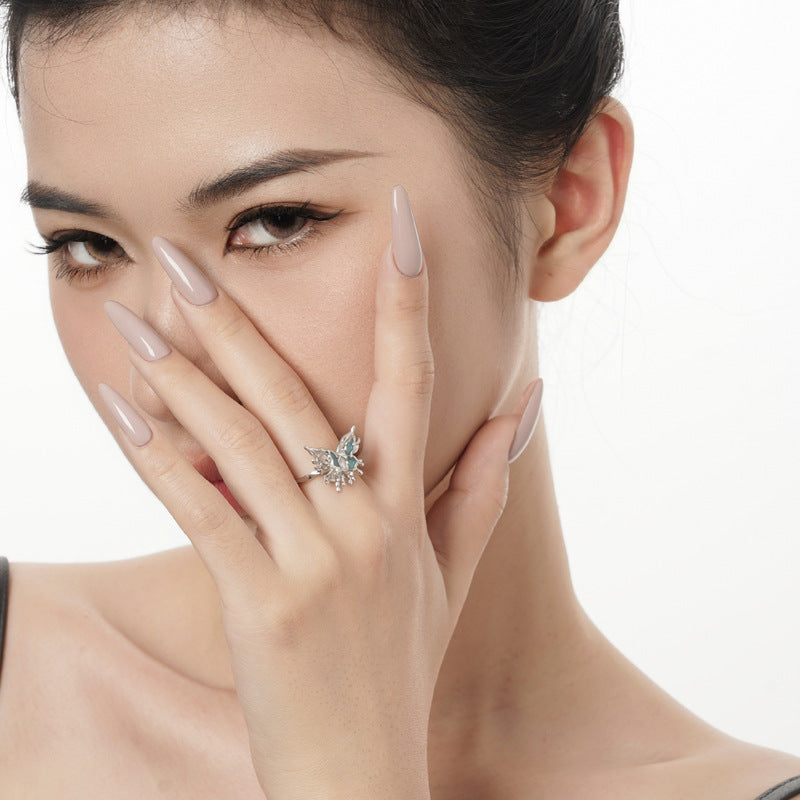 Modernist Butterfly Cocktail Ring

