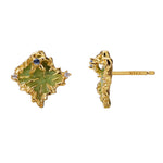 Dripping Metal Studs with Blue Sparkle

