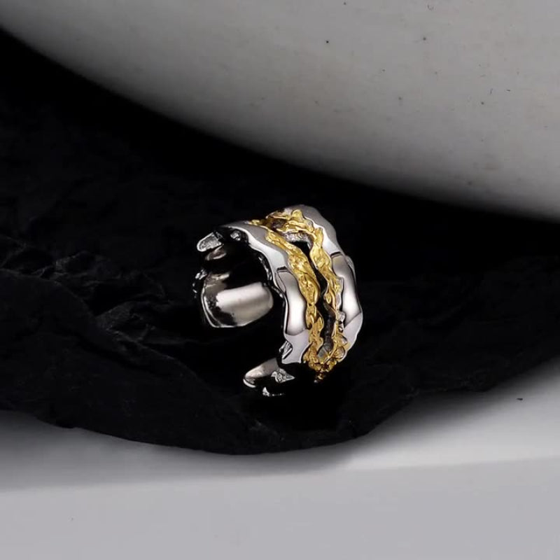 Nature-Inspired Tree Bark Ear Cuff

