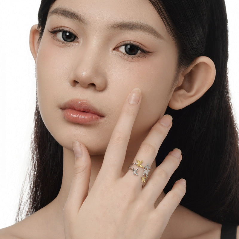 Nature-Inspired Butterfly Garden Ring

