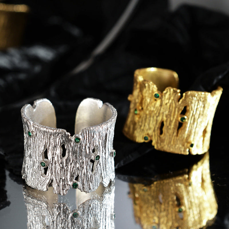 Molten Metal Statement Ring

