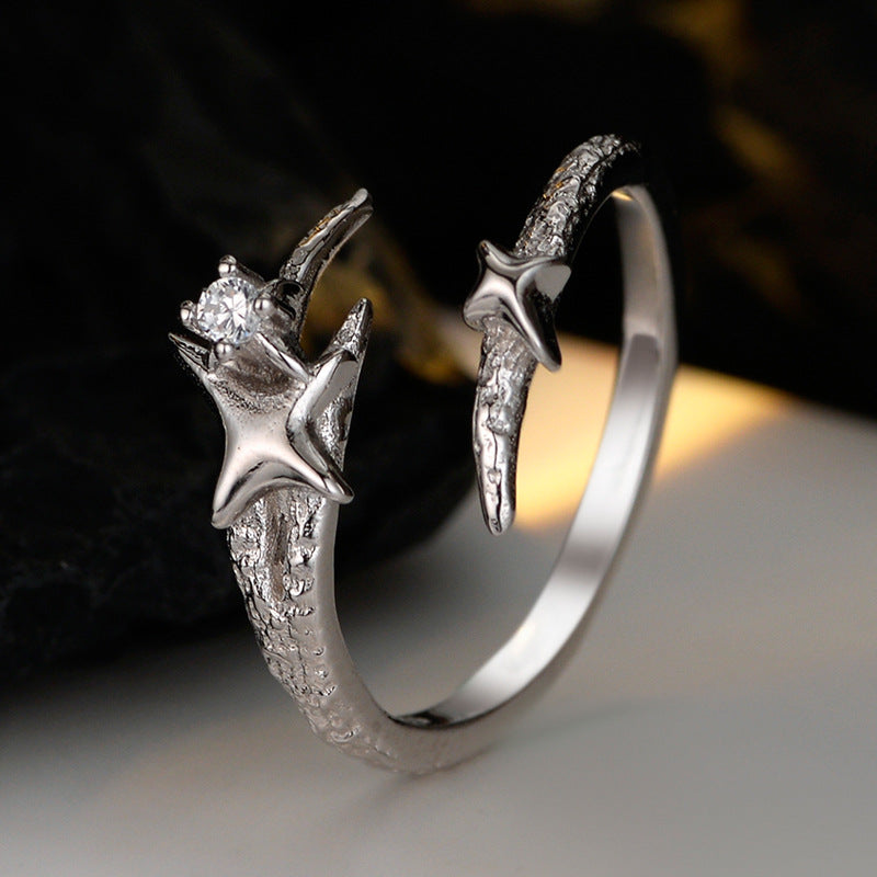 Elegant Asymmetrical Star Ring

