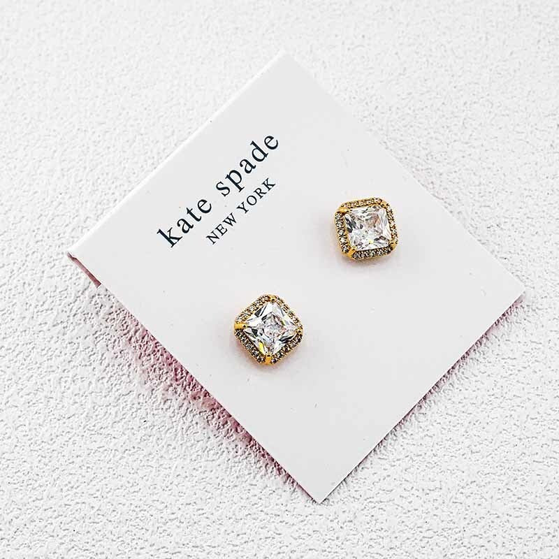 Kate Spade Crystal Square Stud Earrings