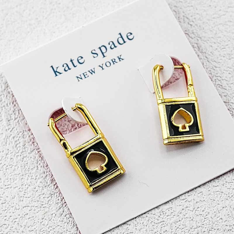 Kate Spade Vintage Metal Lock Stud Earrings