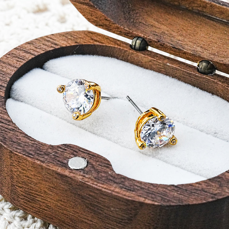 Kate Spade Three-Prong Zirconia Earrings