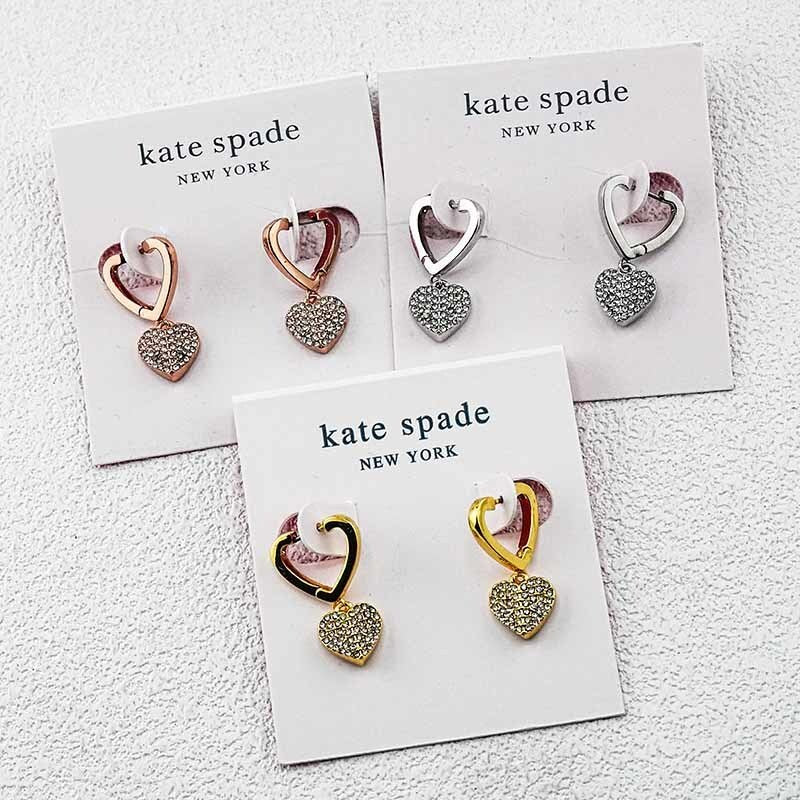 Kate Spade Elegant Heart-Shaped Pendant Earrings Women